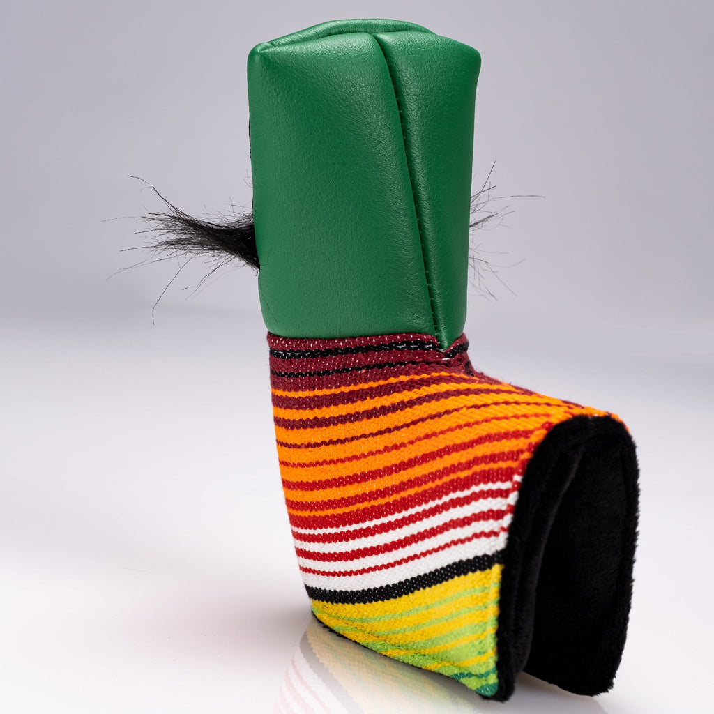 Mustache Sugar Skull - Blade Putter Cover Green