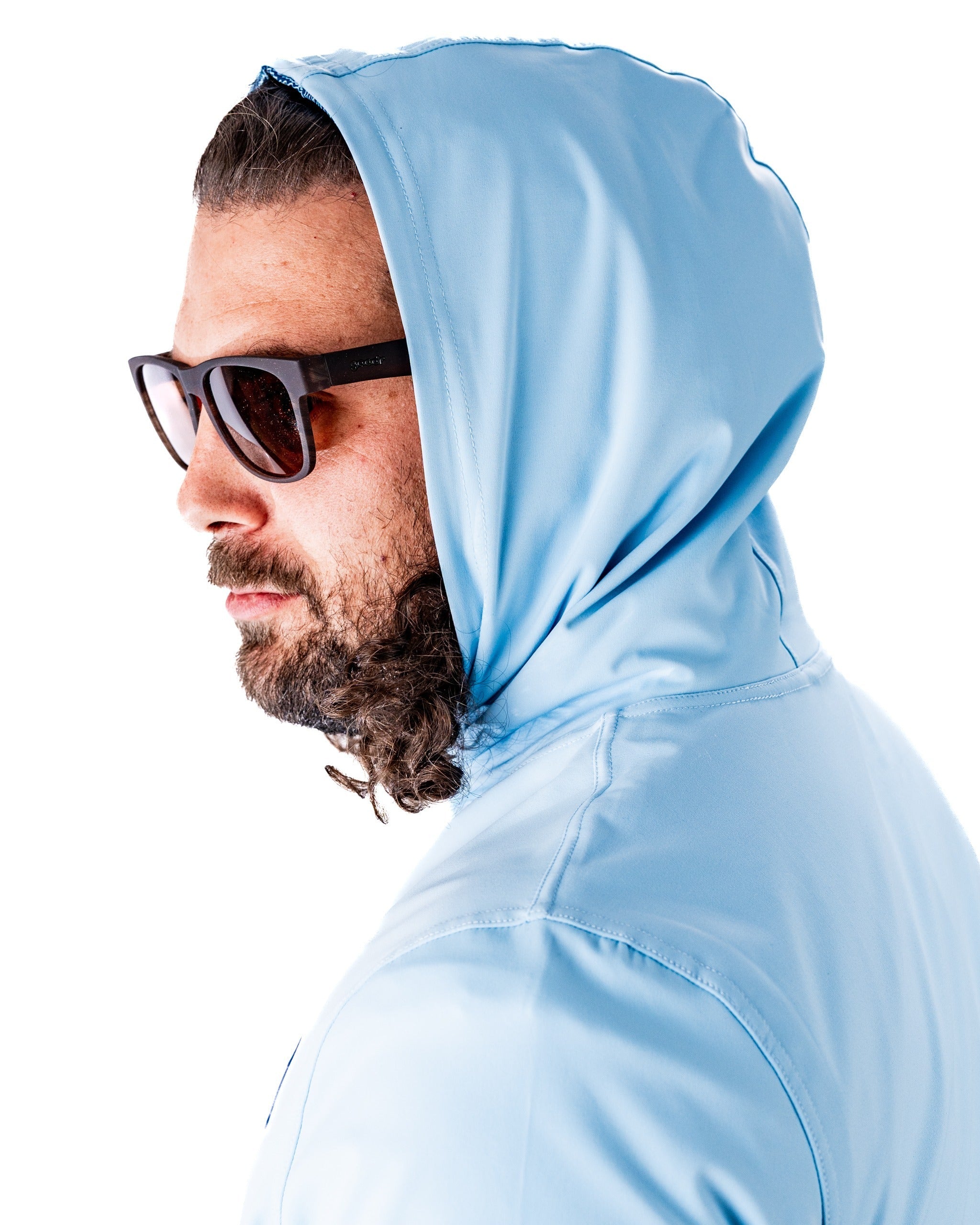Performance Golf Hoodie - Squiggle Blue