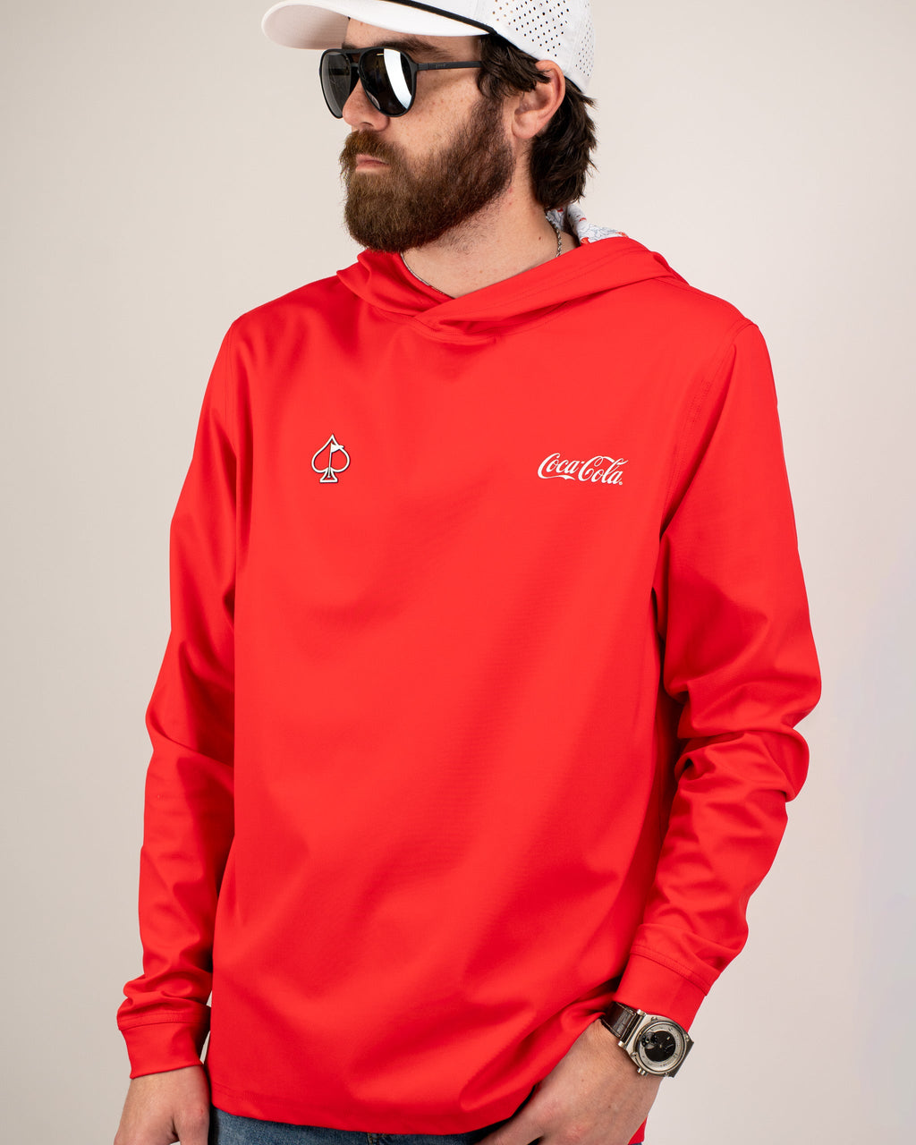 Performance Golf Hoodie - Coca-Cola Red