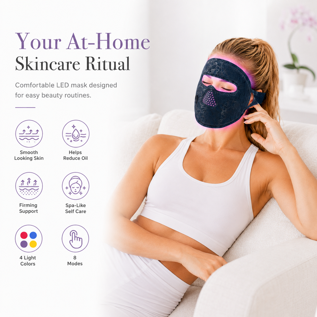 Red Light Therapy Mask for Face, LED Light Therapy for Anti-Aging & Skin Rejuvenation