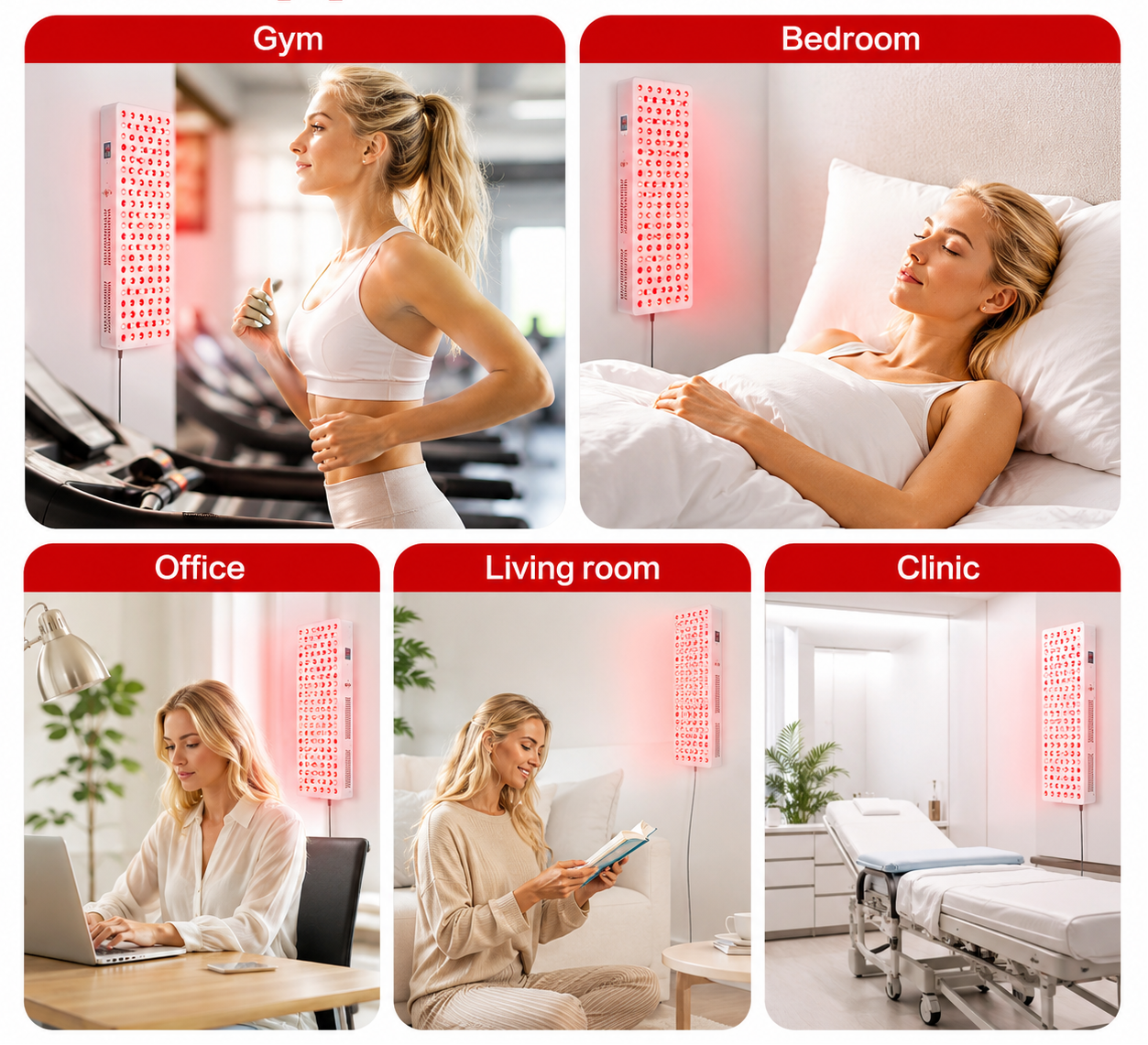 Red Light Therapy  & Near Infrared Light Therapy Panel, Full Body, 1500W