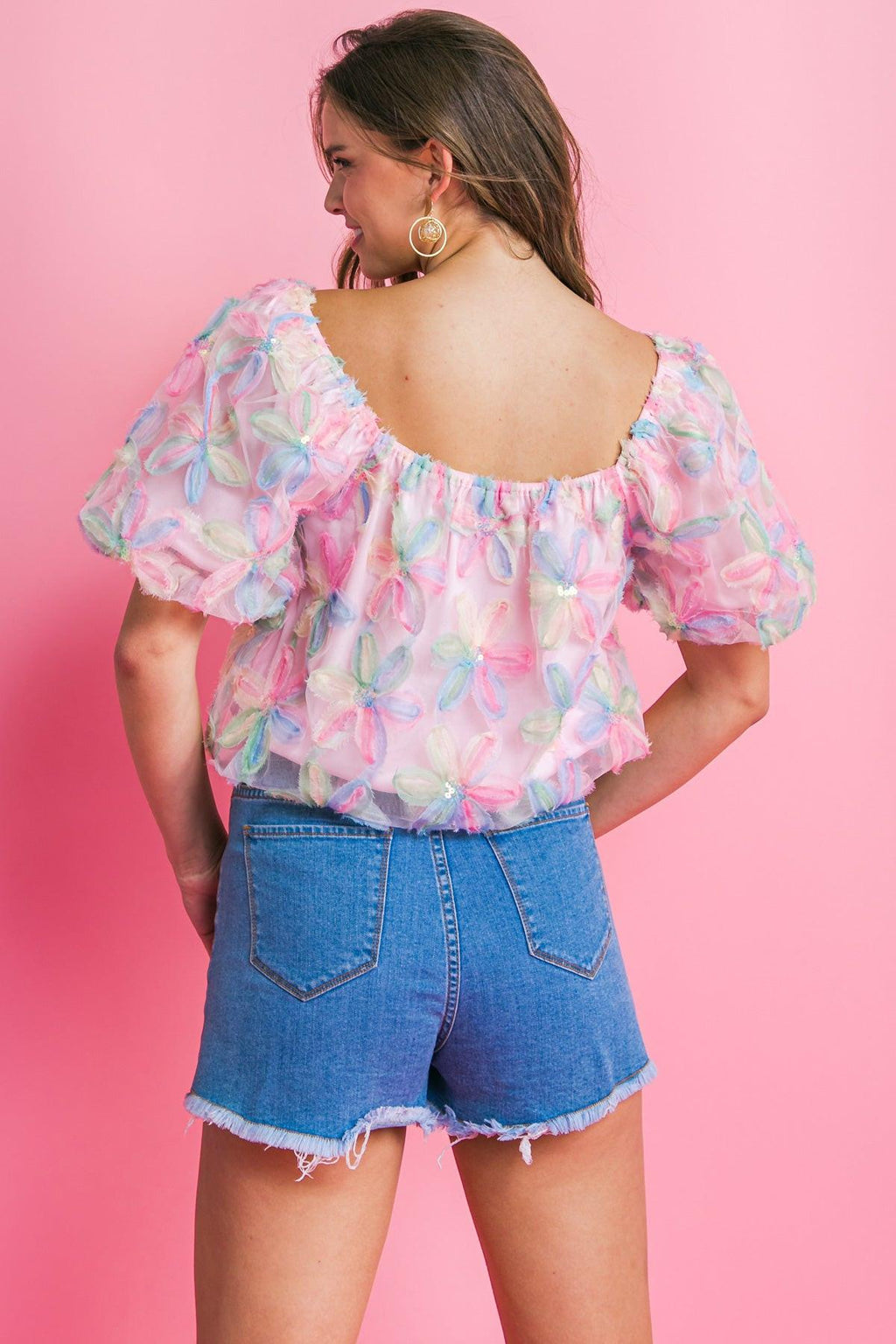 LIFETIME OF LOVE WOVEN TOP