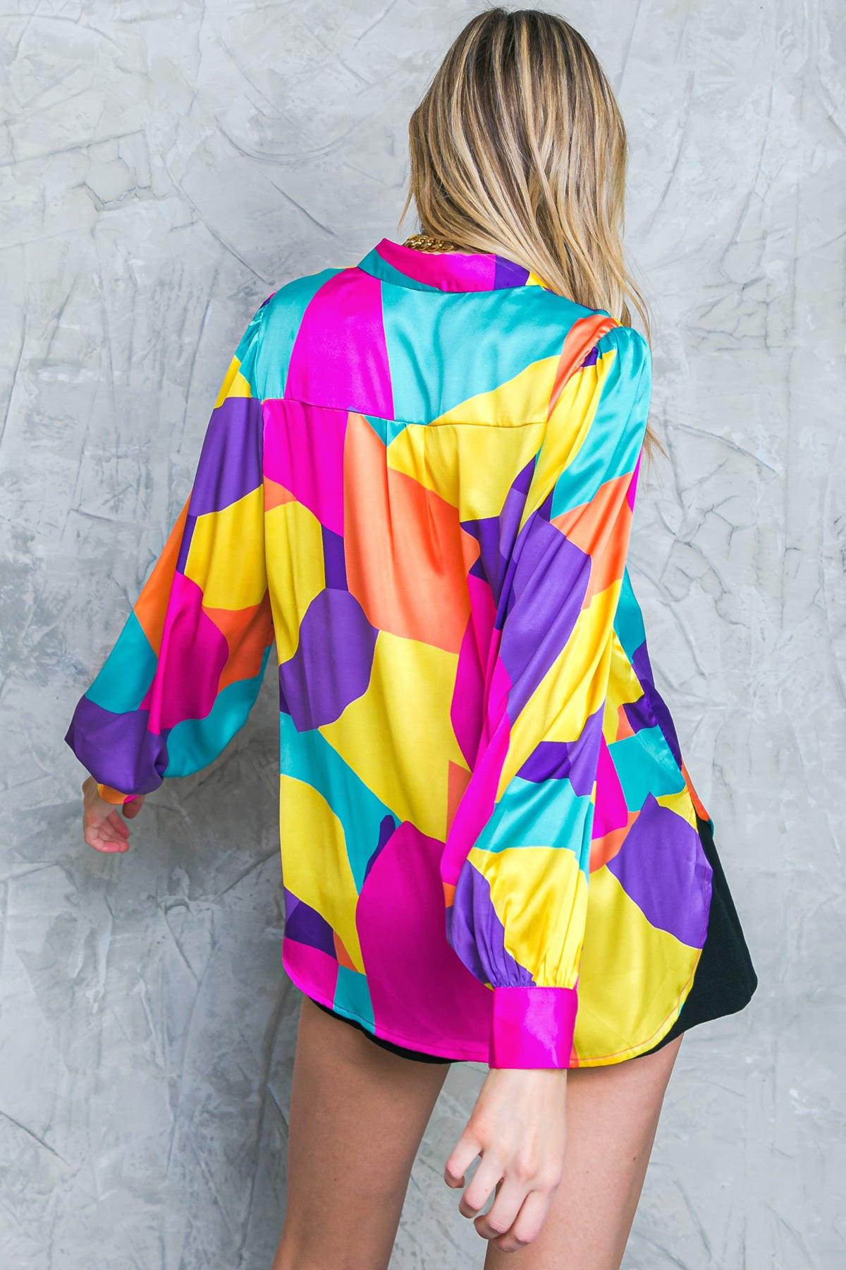 FOLLOW THE FLOW WOVEN TOP