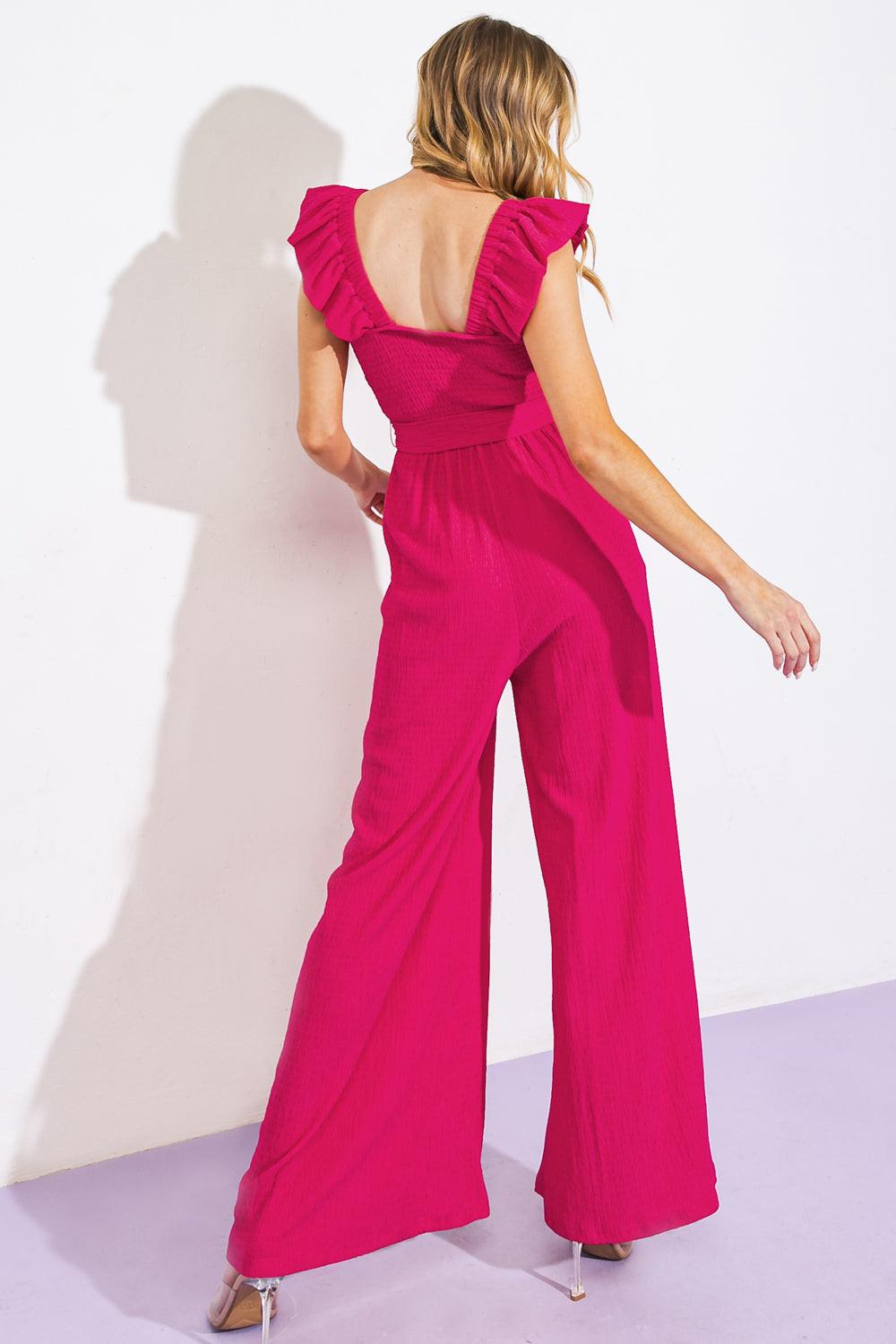 LOVEILEST STYLE WOVEN JUMPSUIT