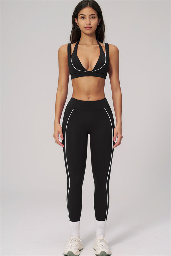 The Clarity Contour Line Sports Bra Leggings 2-Piece Set