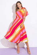 SWEETEN THE DAY WOVEN MIDI DRESS