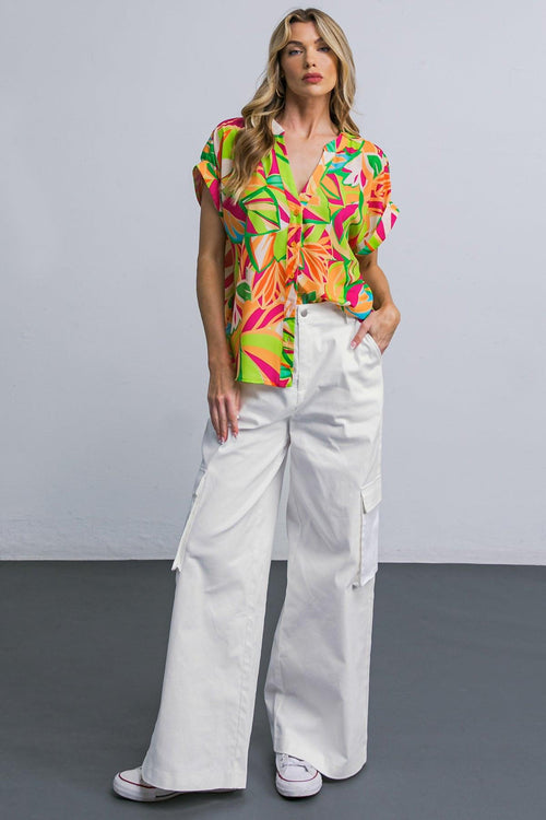 ADORABLE POSH WOVEN CARGO PANTS