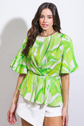 EASY TO SAY WOVEN TOP