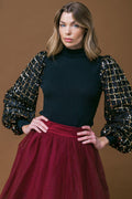 PARTY TOMORROW NIGHT KNIT TOP