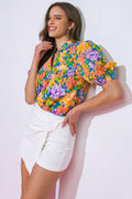 GRATEFUL LIFE WOVEN TOP