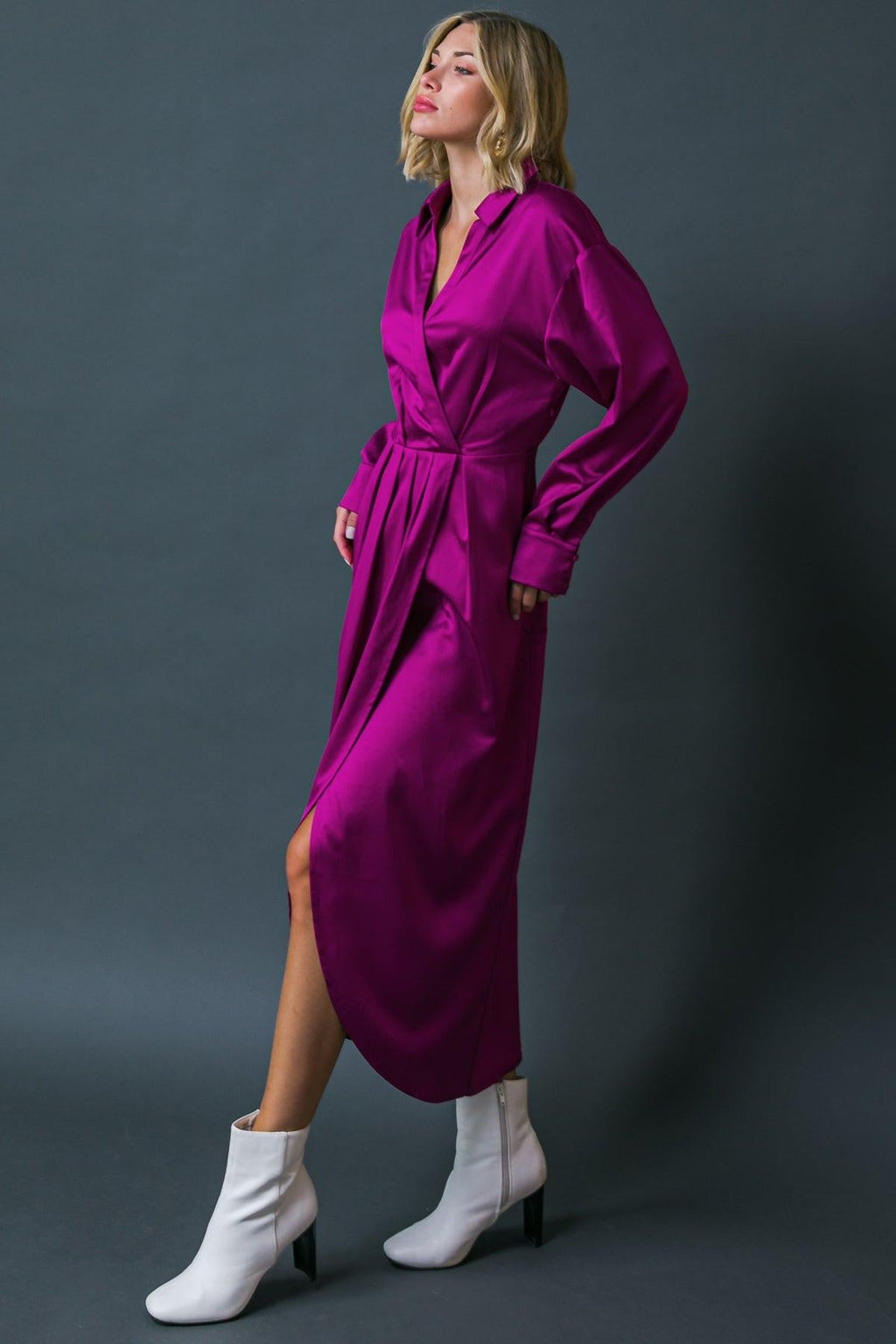 TOO GOOD TO BE TRUE WOVEN MIDI DRESS